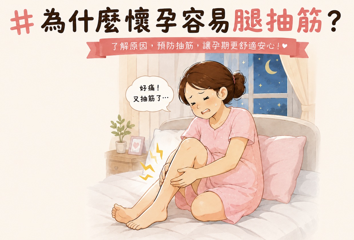 孕婦腿抽筋原因與改善方法|懷孕為什麼容易抽筋?5 大原因與舒緩技巧一次了解